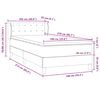 vidaXL Posteľn&yacute; r&aacute;m boxspring s matracom tmavosiv&yacute; 100x210 cm zamat