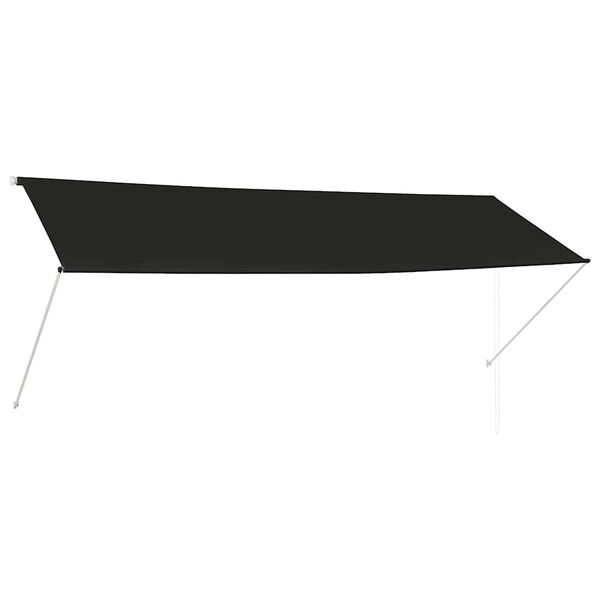 vidaXL Zaťahovacia markíza 350x150 cm antracitová