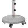vidaXL Granito v&yacute;plň slnečn&iacute;ka s kolieskami pre tyče 4-5 cm 27.2 kg