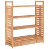 vidaXL Stojan na top&aacute;nky so z&aacute;suvkou 70x27x81 cm mas&iacute;vny orech