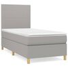 vidaXL Boxspring posteľ s matracom bledosiv&yacute; 100x200 cm l&aacute;tka
