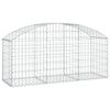 vidaXL Obl&uacute;kov&yacute; gabionov&yacute; k&ocirc;&scaron; 150x50x60/80 cm pozinkovan&eacute; železo