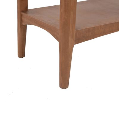 vidaXL Konzolový stolík z jedľového dreva 126x40x77,5 cm hnedý