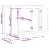 vidaXL Komoda dub artisan 92x35x75 cm kompozitné drevo