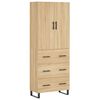 vidaXL Vysok&aacute; skrinka dub sonoma 69,5x34x180 cm spracovan&eacute; drevo