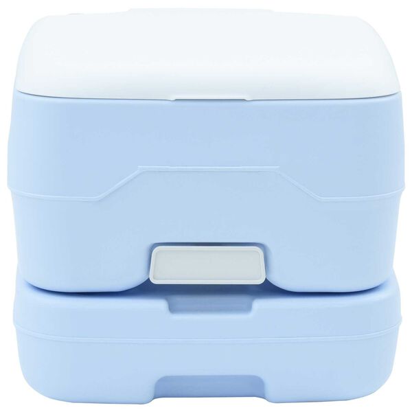 vidaXL Kempingové WC Svetlomodrá a biela 41,5 x 36,5 x 30 cm