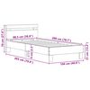 vidaXL R&aacute;m postele Star&eacute; drevo 98.5 x 200 cm Kompozitn&eacute; drevo