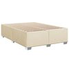 vidaXL Posteľn&yacute; r&aacute;m boxspring s matracom kr&eacute;mov&yacute; 140x200 cm l&aacute;tka
