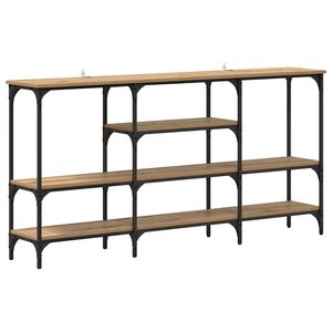 vidaXL Konzolov&yacute; st&ocirc;l dub artisan 160 x 29 x 80 cm Kompozitn&eacute; drevo