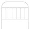 vidaXL Kovov&eacute; čelo postele biele 107 cm