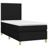 vidaXL Posteľn&yacute; r&aacute;m boxspring s matracom čierny 90x200 cm l&aacute;tka
