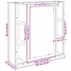 vidaXL Zrkadlov&aacute; skrinka Sonoma dub 60 x 16 x 60 cm Kompozitn&eacute; drevo