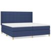 vidaXL Boxspring posteľ s matracom modr&aacute; 200x200 cm l&aacute;tka