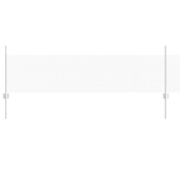 vidaXL Plot s podperou Strieborn&aacute; 0,5 x 50 m Oceľ