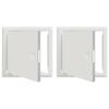 vidaXL Access Panel 2 ks Biela 23 x 23 x 3 cm Oceľ