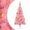 vidaXL Vianočn&yacute; stromček Ružov&aacute; 150 cm PVC