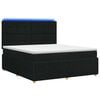 vidaXL LED boxspring posteľ s matracom Čierna 180 x 200 cm L&aacute;tka