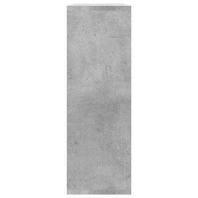 vidaXL Nástenné police, betónovo sivé 104x20x58,5 cm, kompozitné drevo