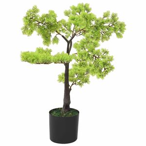 vidaXL Umel&yacute; bonsaj, cyprus s kvetin&aacute;čom 60 cm, zelen&yacute;