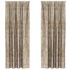 vidaXL Sametov&eacute; z&aacute;vesy 2 pcs &scaron;ampansk&eacute;ho 260 x 140 cm Zamat