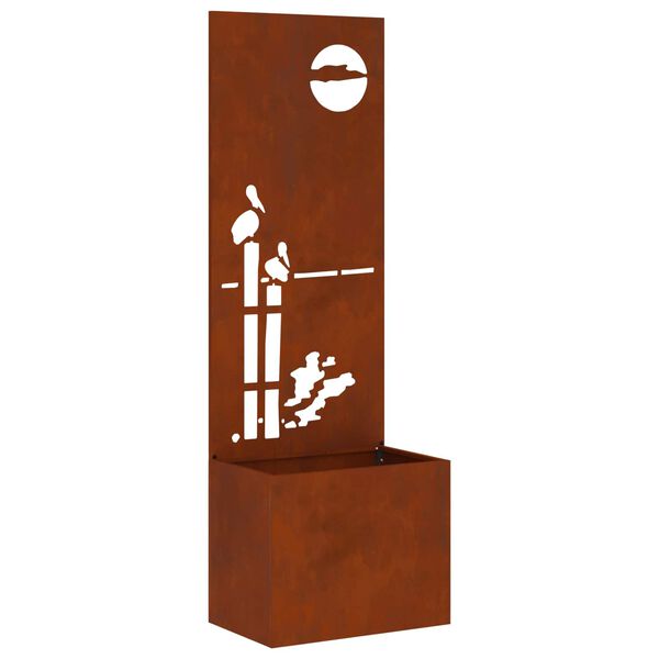 vidaXL Z&aacute;hradn&aacute; clona na s&uacute;kromie Rezac&iacute; Hrdzav&yacute; 50 x 32 x 150 cm