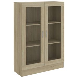 vidaXL Vitr&iacute;na, dub sonoma 82,5x30,5x115 cm, kompozitn&eacute; drevo