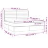 vidaXL Posteľn&yacute; r&aacute;m boxspring s matracom kr&eacute;mov&yacute; 180x200 cm l&aacute;tka