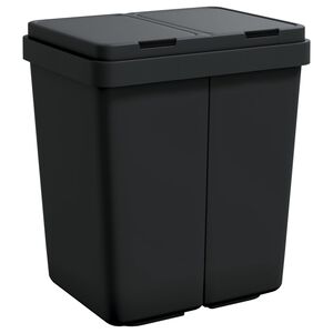 vidaXL Dvojit&yacute; k&ocirc;&scaron; antracitov&yacute; 2x25 l