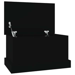 vidaXL &Uacute;ložn&yacute; box čierny 50x30x28 cm spracovan&eacute; drevo