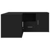 vidaXL Rohová skrinka čierna 160x40x45 cm kompozitné drevo