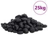 vidaXL Le&scaron;ten&eacute; kamienky 25 kg čierne 2-5 cm