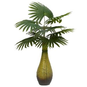 vidaXL Umel&yacute; palmov&yacute; 9 listov 65 cm zelen&yacute;