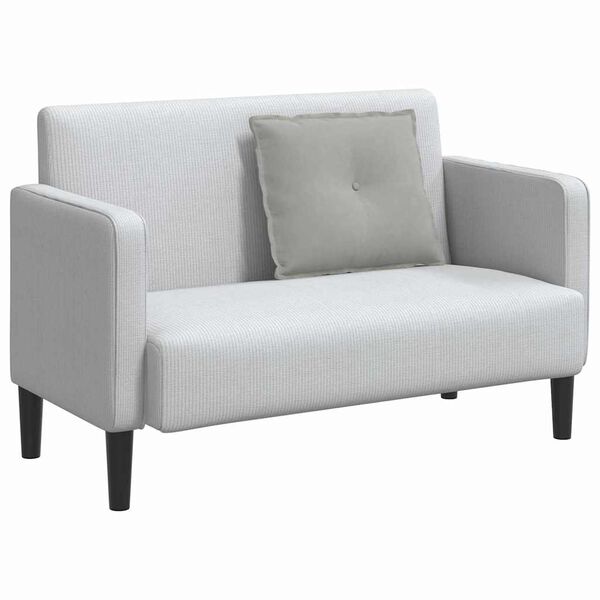 vidaXL Podu&scaron;ka na chrb&aacute;t Svetlosiv&aacute; 60 x 50 cm Mikrovl&aacute;kno