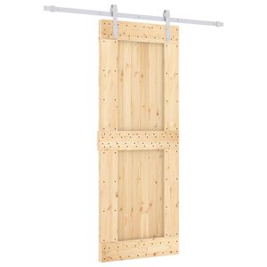 vidaXL Posuvn&eacute; dvere Pr&iacute;rodn&aacute; a biela 80 x 210 cm