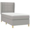 vidaXL Boxspring posteľ s matracom bledosiv&yacute; 100x200 cm l&aacute;tka