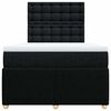 vidaXL Boxspring posteľ s matracom čierny 120x200 cm l&aacute;tka