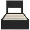 vidaXL R&aacute;m postele Čierny dub 100 x 200 cm Kompozitn&eacute; drevo