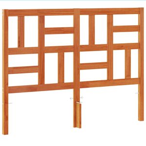 vidaXL Čelo postele voskov&eacute; hned&eacute; 135 cm mas&iacute;vna borovica