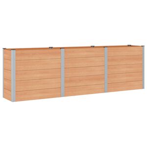 vidaXL Vyv&yacute;&scaron;en&yacute; z&aacute;hradn&yacute; z&aacute;hon Hned&aacute; 300 x 50 x 91 cm WPC a hlin&iacute;k