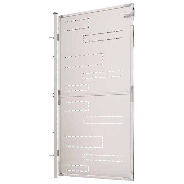 vidaXL Záhradná brána 100x175 cm nehrdzavejúca oceľ