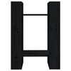 vidaXL Knižnica/deliaca stena čierna 41x35x57 cm mas&iacute;vna borovica