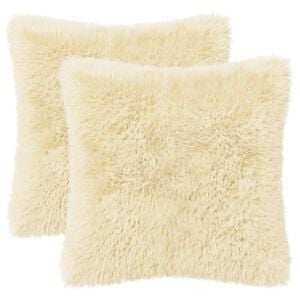 vidaXL Poťah na podložku 2 pcs HEERLEN Kr&eacute;mov&aacute; 30 x 30 cm PV fleece