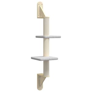 vidaXL N&aacute;stenn&eacute; &scaron;krabadlo pre mačky bledosiv&eacute; 108 cm