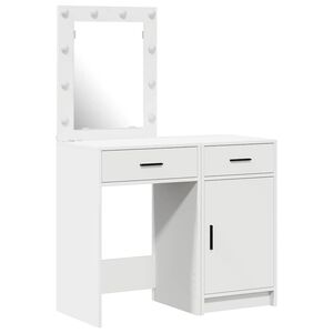 vidaXL Toaletn&yacute; stol&iacute;k 2 ks Biela 50 x 41 x 135 cm Kompozitn&eacute; drevo
