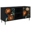vidaXL TV skrinka LOCHEM 102 x 33 x 51 cm Čierny dub Kompozitn&eacute; drevo