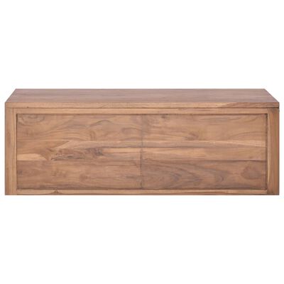 vidaXL Nástenná kúpeľňová skrinka 90x45x30 cm masívne teakové drevo