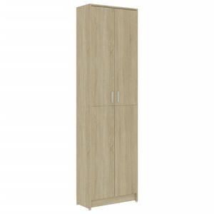vidaXL &Scaron;atn&iacute;k do chodby, dub sonoma 55x25x189 cm, kompozitn&eacute; drevo