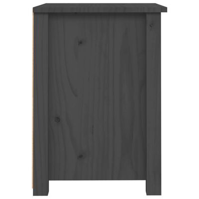 vidaXL Nočný stolík sivý 40x35x50 cm masívne borovicové drevo