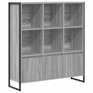 vidaXL Knižnica 99,5 x 30 x 108 cm Kompozitn&eacute; drevo Siv&yacute; Sonoma