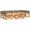 vidaXL 7-dielna záhradná súprava pohoviek s vankúšmi, akácia a ratan